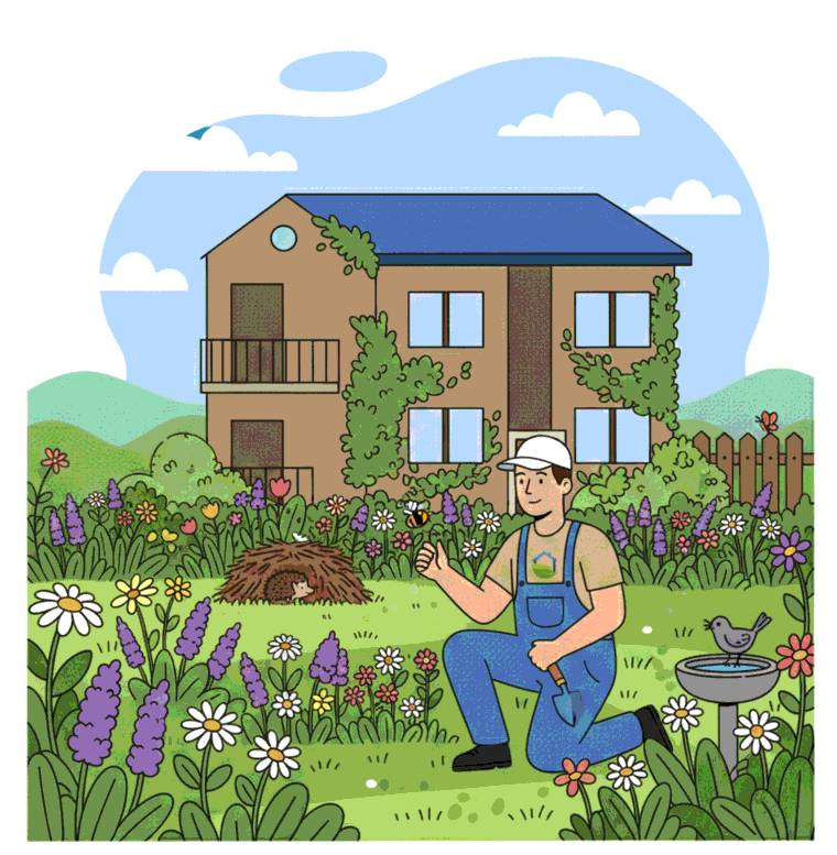 Naturnahe Gartenpflege